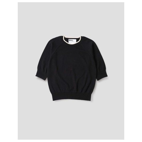26SS 마가렛호웰 반팔 티셔츠 WHKN0527S26LCJ BLK BLACK DOM