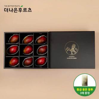  백화점 식품관 항공 직수입 고당도 애플망고 9입 선물세트 3.8kg 내외