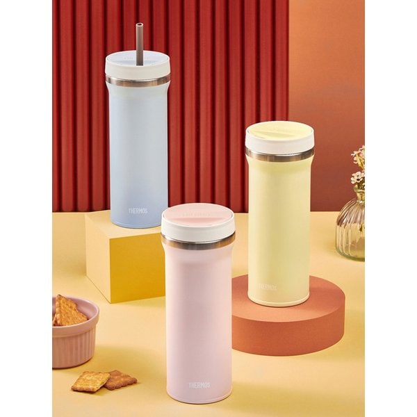 보냉 트위스트 컵앤 빨대 텀블러 TKHB-480K (480ml) 식기세척기 사용