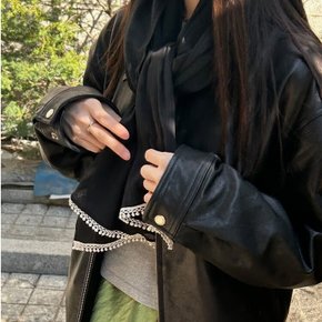 AK분당점 질스튜어트핸드백 블랙 테슬 롱 스카프 JASC6E100BK