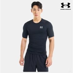 남성 컴프레션 반팔 티셔츠 HeatGear 아머 스포츠 운동 헬스 트레이닝 1361518 블랙