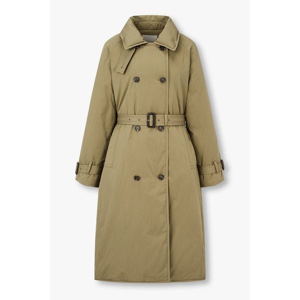 코튼 블렌드 구스다운 롱 코트 7125417513137