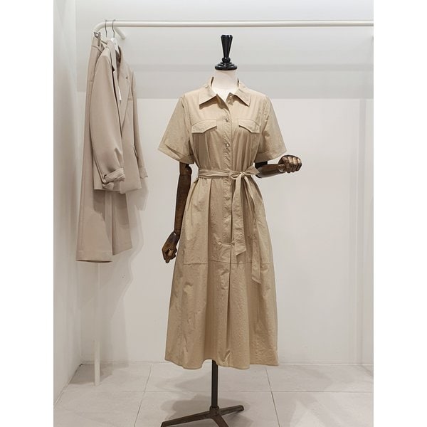 [파주점] 쥬크 주크 플랩디테일 벨티드 셔츠원피스 V262MSE941