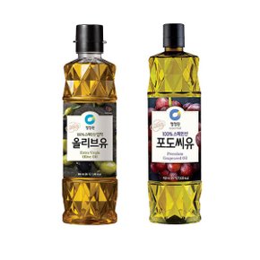 청정원 올리브유900ml + 포도씨유900ml