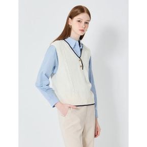 투버튼 브이넥 베스트 택가격 74000원_P392424959