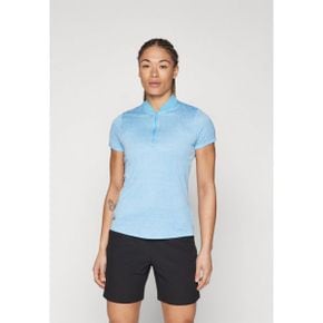 골프 여성 얼티밋 자카드 프린트 반팔 티셔츠 세미 블루 burst