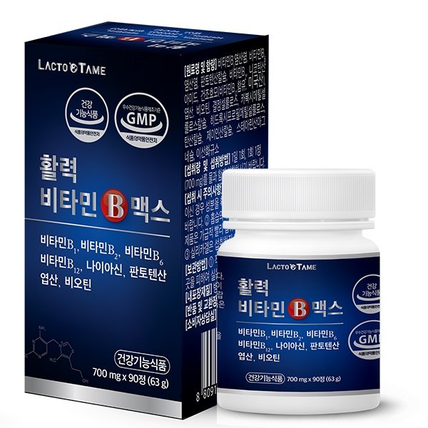 락토테미 활력 비타민b 맥스 90정 3개월분