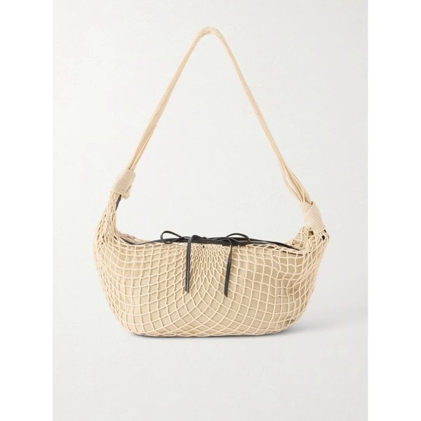 크로아상 가죽 트리밍 피쉬넷 메신저 백 1647597339371577