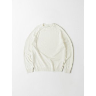 더웨더이즈어썸 Linen Boucle Raglan Knit (Off white)