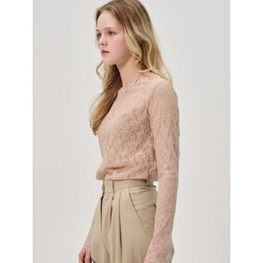 Serena Lace Seethrough Top_Beige