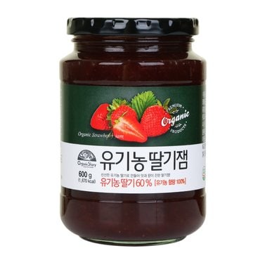 신세계 농산 오가닉스토리 유기농딸기쨈600g (3개)