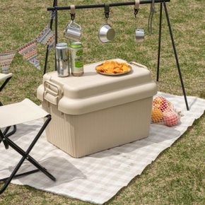 트래블 카고박스 캠핑 수납 정리함 리빙박스 대형 1개 (55L)