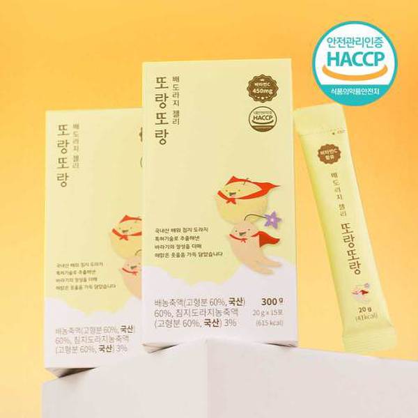 바라기 배도라지젤리 또랑또랑 30포 (1개월분) 유아젤리 어린이젤리
