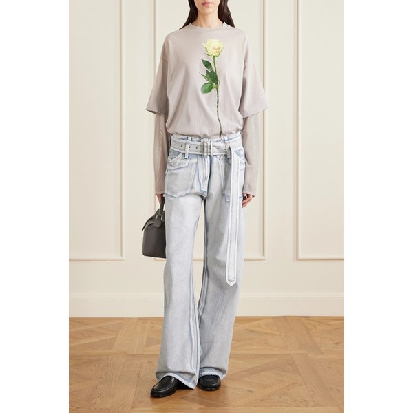 트롱프뢰유 코팅 로우라이즈 스트레이트 진 46376663162964417