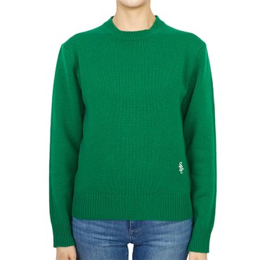 스포티앤리치 SRC CR741VE VERDE 여자 크루넥 울 니트