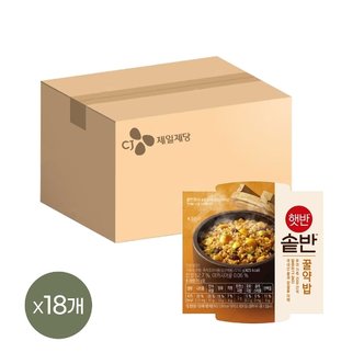  햇반 솥반 꿀약밥 210g x18개