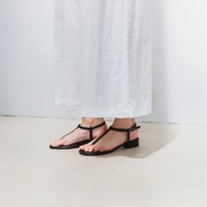 T-strap Sandals Black