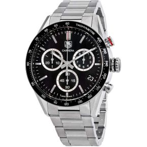 미국 태그호이어 시계 Tag Heuer Carrera 크로노그래프 블랙 Dial Mens 워치 CV1A10.BA0799 1690