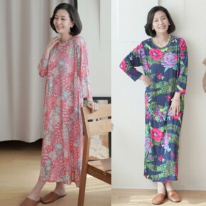 H8515 보들보들 면 원피스/중년여성의류