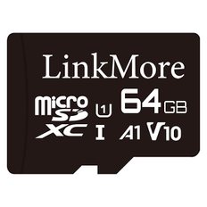 LinkMore 64GB MicroSDXC 카드 U1 / A1 V10 SD 어댑터-포함 읽기 최대 95MB/s