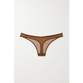 Perfect Stretch-tulle Thong 브라운