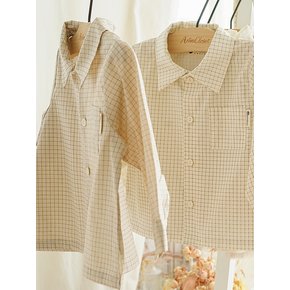 귀여운 동생이 있다면 - 유아 체크 셔츠