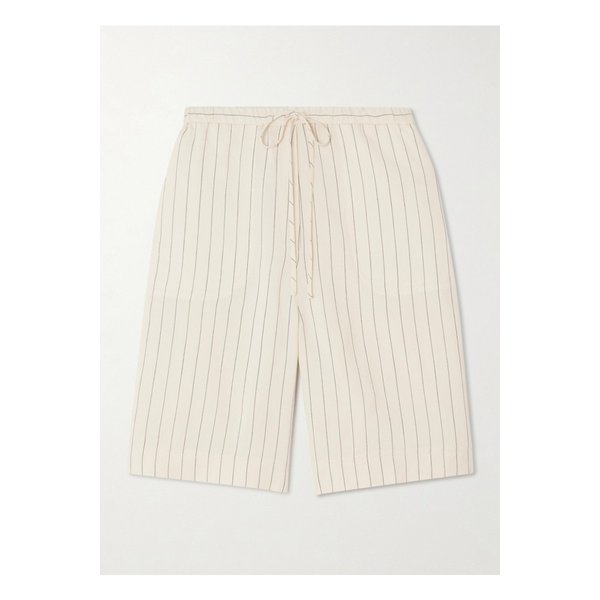 핀스트라이프 우븐 쇼츠 에크루 1647597325595376