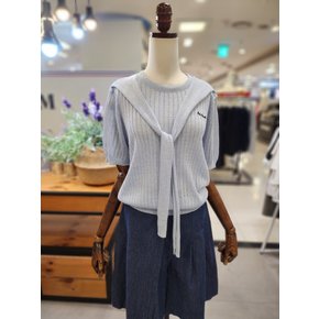노원점 스테파니 자수 레터링 케이프 니트 A25SW5232