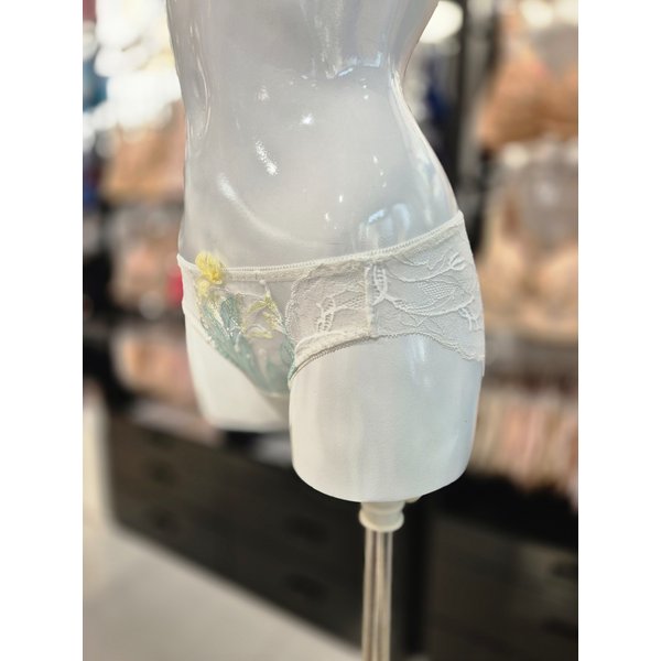 [시흥점] S 비너스) 오르화 홑겹 데미 브라 세트 망레이스 팬티 세트 OPT7859S-IV