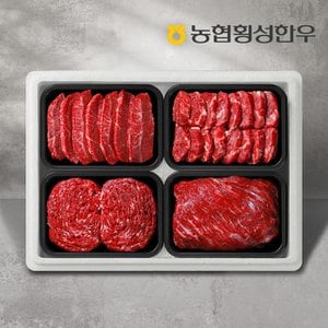 농협횡성한우 [냉동][농협횡성한우] 1등급 명품특선8-1호 2kg (특수부위2팩+국거리1팩+불고기1팩) /팩당500g