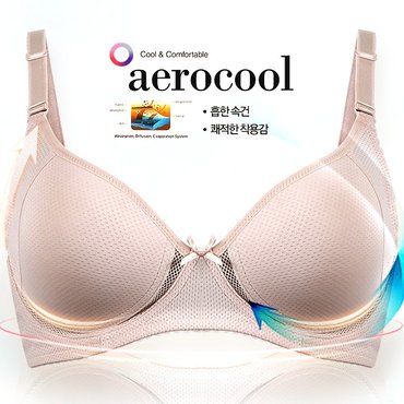 비비안 판도라 [판도라by비비안] 에어로쿨 무빙 메쉬 노와이어 몰드 브라 br7100