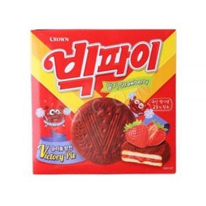 크라운제과 빅파이 딸기 324g x 4개