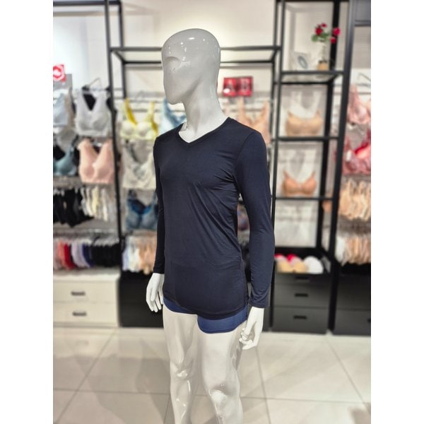 [시흥점] S 비너스 ) 나일론 극세사 스판 남성 내의 상의 VMV9506-BK