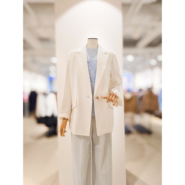 [파주점] [더아이잗컬렉션]내추럴핏 오버사이즈 린넨 자켓 CR4A0JK121