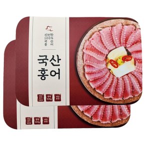 (G)[백년수산] 국산 홍어 500g x 2팩 + [증정] 용기초장 2개+홍어뼈