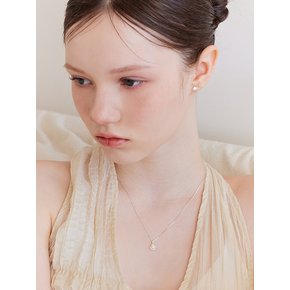 [진주귀걸이 2종 증정] Seashell fresh pearl necklace