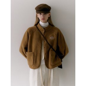 TEDDY FLEECE JUMPER (camel brown)