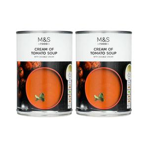  [해외직구] M&S 앰엔에스 크림 토마토 스프 위드 더블 크림 통조림 400g 2팩