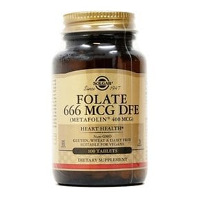 엽산 666mcg 메타폴린 400mcg 100타블렛 folate 수용성비타민