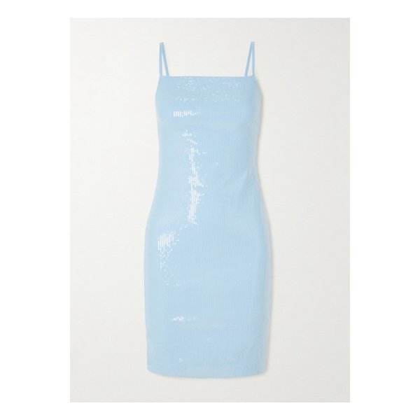 로테이트 바이 비르거 크리스텐슨 시퀸 스트레치  저지 미니 드레스 블루 1647597331917111