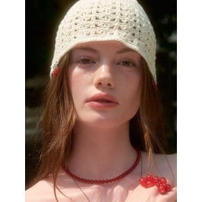 Gems Hand-knitted Summer Beanie (L242MCP090)