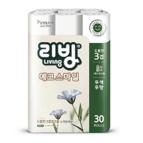 삼정펄프 리빙에코 스마일 화장지 22MX30롤 2개