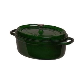 일본 스타우브 냄비0108 Staub Pico Cocotte Oval 11.4 inches 29 cm Basil Green Mallorica Pot