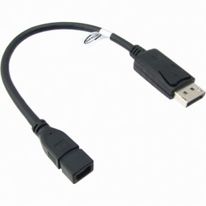 강원전자 NETmate Mini DisplayPort to DisplayPort 케이블 젠더 0.25M, NM-DPG01