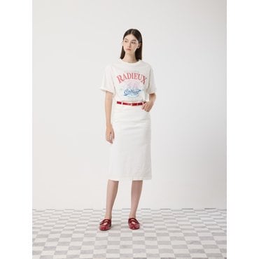 CC콜렉트 [씨씨콜렉트] 미디 H라인 데님 스커트_C252PSD432