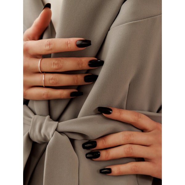 리유저블 네일팁 시크 블랙(코핀)