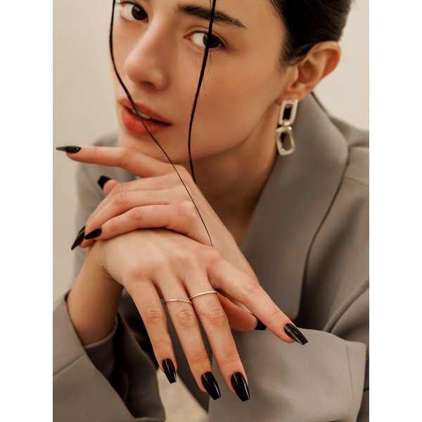 리유저블 네일팁 시크 블랙(코핀)