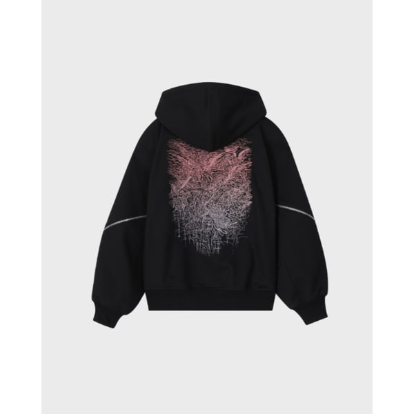 [파주점] [송지오우먼] 미러드 유스 엠브로이드 집업 블랙 WI2TS906BK