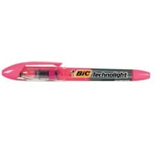 BIC 테크노라이트 형광펜 3.0MM 12자루 1각 분홍색