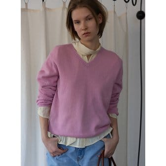 시엔느 Mumu V-neck Knit (Pink)